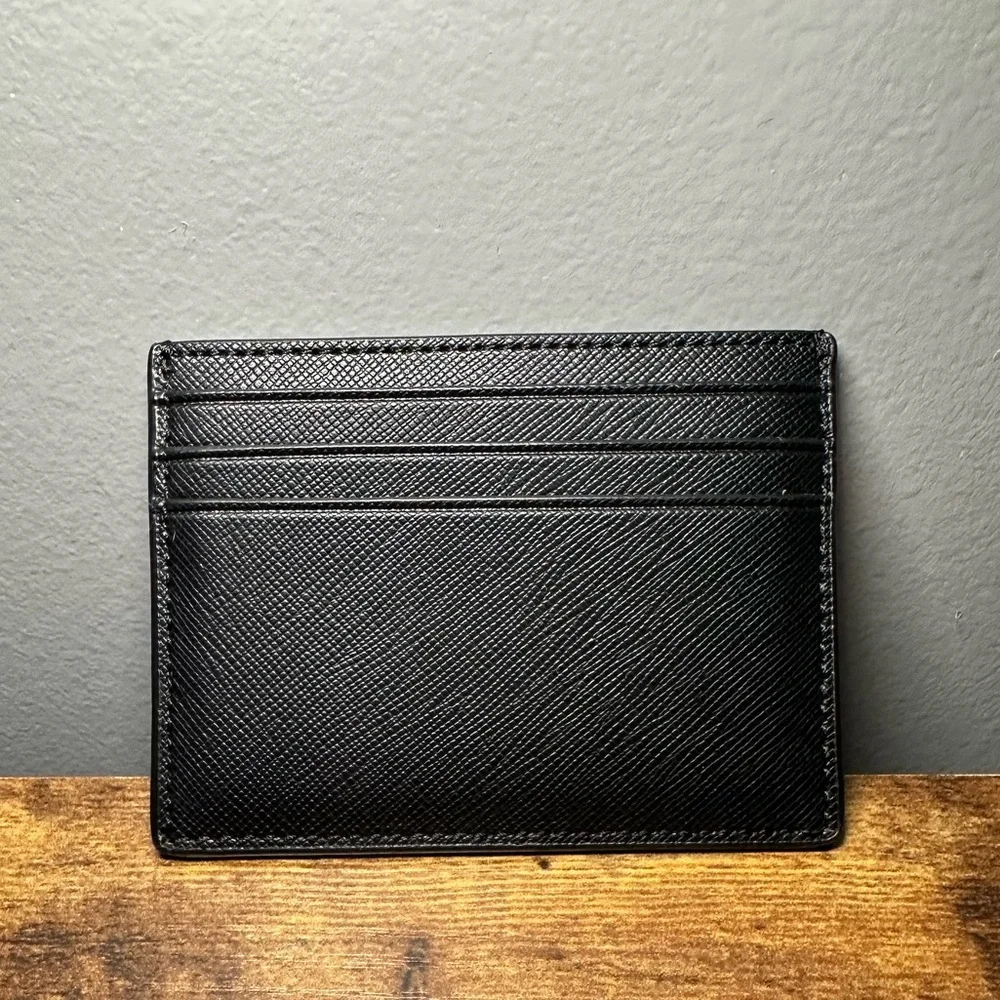Kate Spade Black Card Holder With Gold Accents